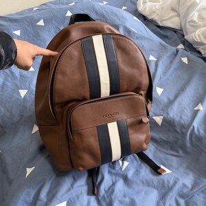 Coach F49324, Houston Travel Large Backpack with Varsity Stripe